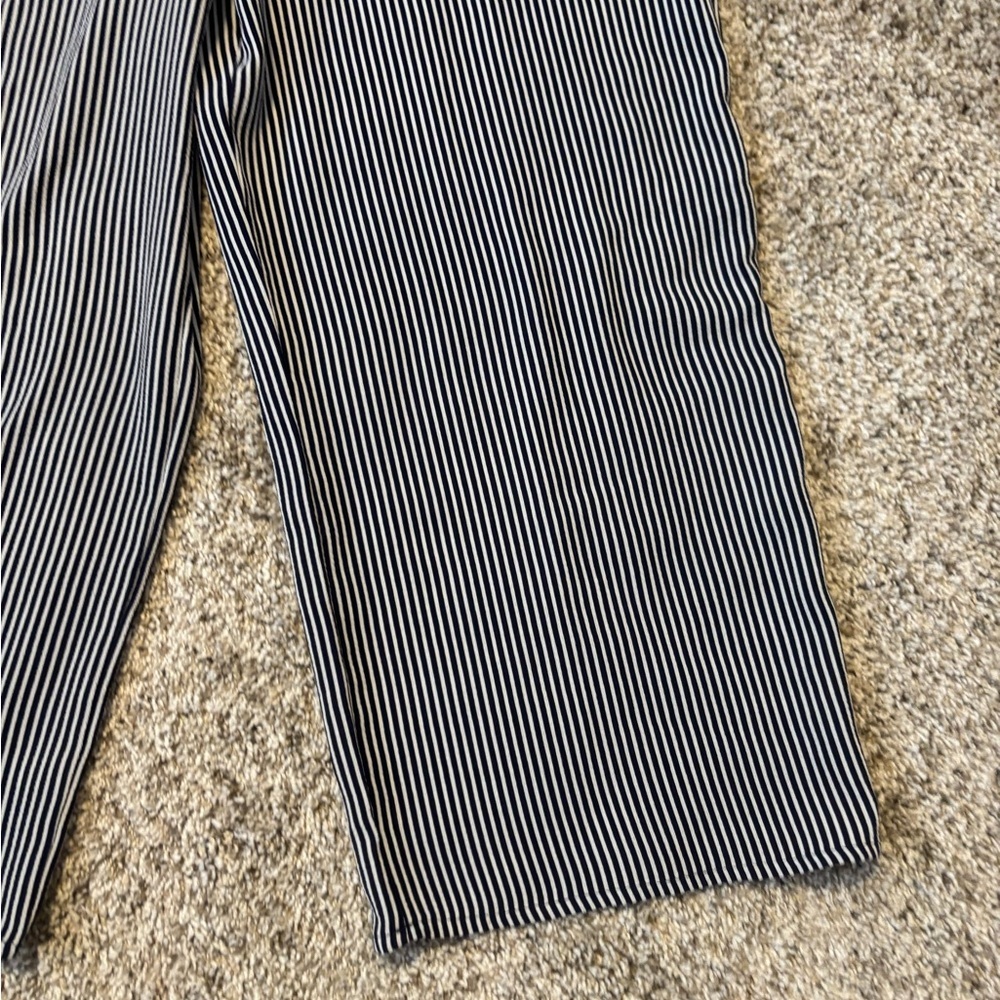 Monteau Women Striped Jumpsuit with Pockets XS - Picture 3 of 10